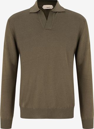 Aurélien Feiner Polohemd-Pullover aus Wolle Cashwool