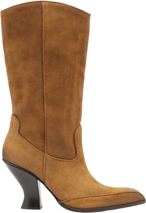 Diesel Schoenen, Dames, Bruin, 39 EU, Heeled Boots