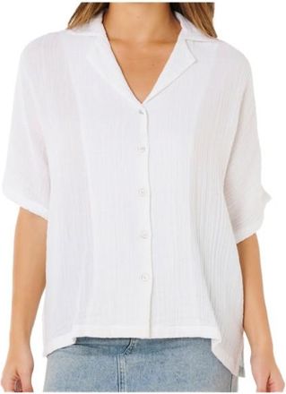 Rip Curl Premium Surf S/S Shirt Bluse f&uuml;r Damen | wei&szlig;