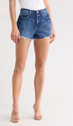 L'agence Clark High Waist Denim Cutoff Shorts in Brentwood Destruct at Nordstrom Rack, Size 30
