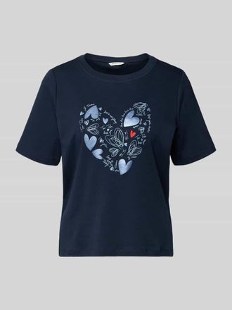 Tom Tailor Relaxed Fit T-Shirt aus reiner Baumwolle in Dunkelblau, Gr&ouml;&szlig;e XXXL