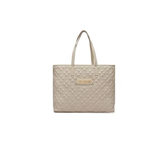 Love Moschino Tote Bags, female, White, Size: ONE SIZE Quilted Pu Bag