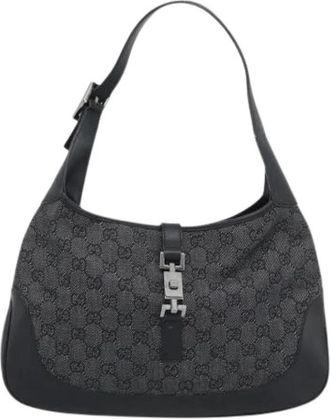 Gucci Pre-owned Shoulder Bag - Dames - Vintage Schoudertas - Zwart - ONE Size - Leer - Vintage