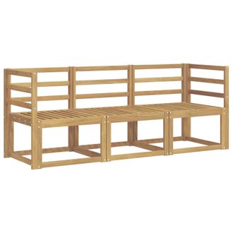 vidaXL Conjunto De Sof&aacute;s De Exterior 3 Pcs Blanco 185,5 X 63 X 73 Cm Vidaxl