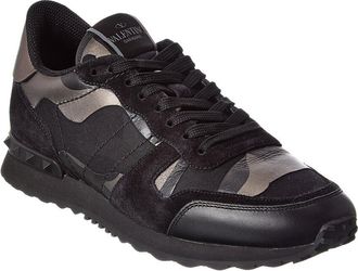 Valentino Camo Canvas & Leather Sneaker