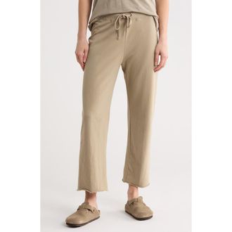 James Perse French Terry Raw Edge Sweatpants in Overcast at Nordstrom Rack, Size 3 (Fits Like 8-10 Us)