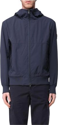 HUGO BOSS Heren, Jassen, Blauw, Maat: L