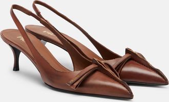 Prada Leather slingback pumps