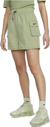 Nike (WMNS) Nike Sportswear Essential Woven High-Rise Shorts Oil Green DM6248-386