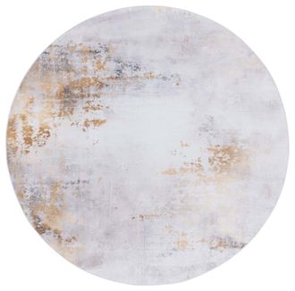 Safavieh Alfombra pelo de poli&eacute;ster gris / oro 183 x 183 cm
