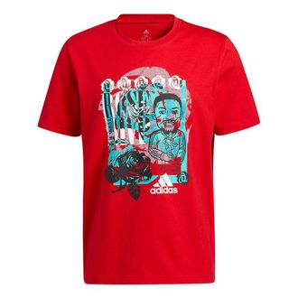 adidas Rose Avatar Mvp Basketball Casual Sports Cartoon Short Sleeve Red GP3441