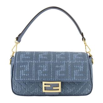 Fendi Dames, Tassen, Blauw, Maat: ONE Size