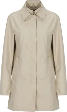 Fay Beige Waterproof Buttoned Jacket