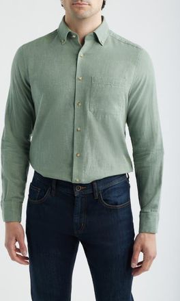 Scott Barber The Chambray Button-Down Shirt in Agave at Nordstrom, Size Xx-Large