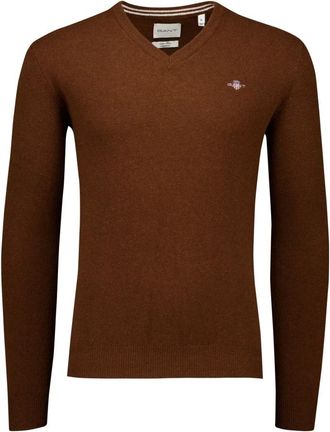 GANT Heren, Truien, Bruin, Maat: XL Wol