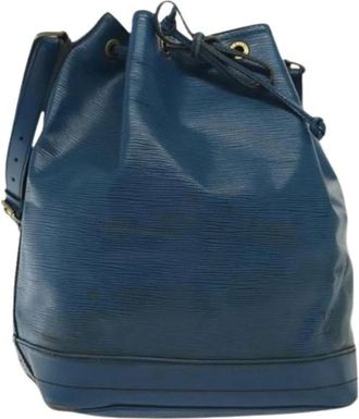 Louis Vuitton Tweedehands leren Louis Vuitton tassen - Dames - Vintage Tas - Blauw - ONE Size - Leer - Vintage
