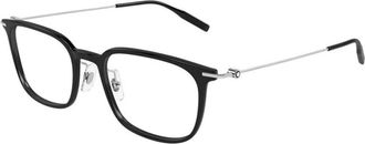 Montblanc Mb 0100O 009 Optisch Montuur - Heren - Brillen - Zwart - 52 MM - Accessoires