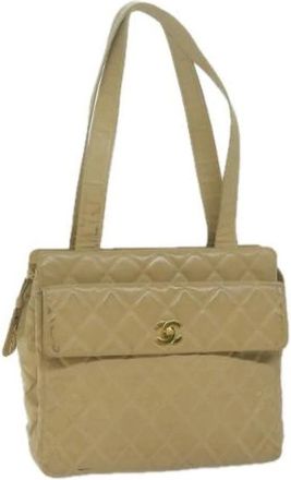 Chanel Pre-owned Shoulder Bags, female, Beige, Size: ONE SIZE Pre-owned Vintage Shoulder Bag