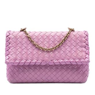 Bottega Veneta Pre-owned Cross Body Bags, female, Pink, Size: ONE SIZE Pre-owned Olimpia Shoulder Bag