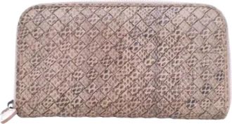Bottega Veneta Tweedehands leren portemonnees - Dames - Vintage Accessoires - Beige - ONE Size - Vintage