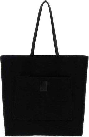 The Row Black Canvas Tori Shopping Bag Blackblackans Borse A Tracolla