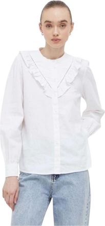 Levi's Overhemden, Dames, Wit, M, Linnen, Linnen Blouse