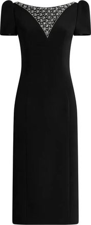 Jenny Packham Abito midi Adeline con decorazione - Nero