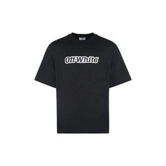 Off-white Black Cotton Mens T-Shirt