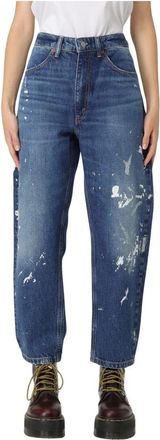 Polo Ralph Lauren Geweven Boyfriend Jeans - Dames - Loose Fit Jeans - Blauw - W30 - Jeans