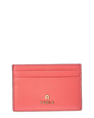 Furla Camelia Leather Card Case