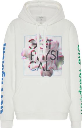 One Teaspoon Felpa con cappuccio Get Physical - Bianco