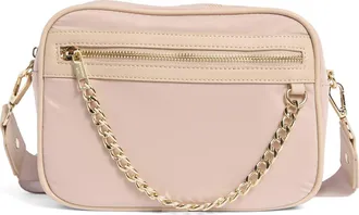 Madden Girl Woven Camera Crossbody Bag in Taupe at Nordstrom Rack