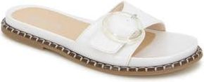 Kenneth Cole Reaction Syrena Buckle Slide Sandal in Ecru at Nordstrom Rack, Size 8.5