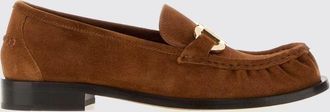 Ferragamo Mocassino penny Gancini in pelle di vitello scamosciata con tacco basso
