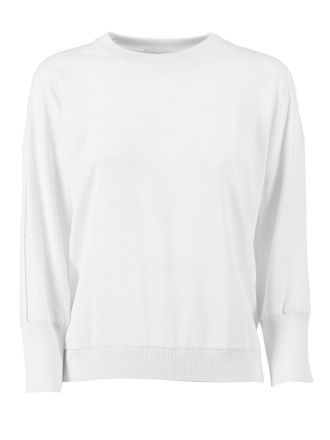 PESERICO Metallic Stitch Knitted Sweater