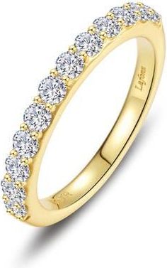 Lafonn Divine Engagement Band Ring in Gold at Nordstrom, Size 8