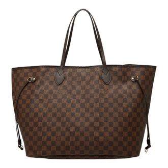 Louis Vuitton Brown Pvc Leather Shoulder Bag Tote Bag (Pre-Owned)