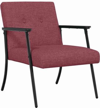 vidaXL Sill&oacute;n Rojo Vino 59 X 75 X 78 Cm Tela Vidaxl