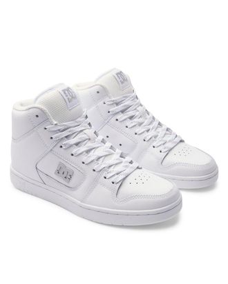 DC Sneaker DC SHOES Manteca 4 Hi, Damen, Gr. 5,5(36,5), bunt (wei&szlig;, silber), Obermaterial:Obermaterial: Leder (Kuh) / Futter: Textil / Aussensohle: Gummi