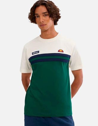Ellesse Mens Ellesse Venire T-Shirt Off White/Dark Green - Size: 38