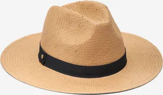 Cole Haan Womens Straw Fedora - Beige Size Small/Medium