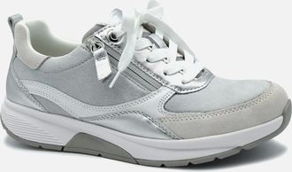 Gabor Womens ROLLING SOFT MAXIE 86.877 LADIES TRAINER - Bianco White Silber - Size: 8.5