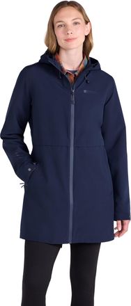 Mountain Warehouse Hilltop Womens Waterproof Jacket - Lightweight with Adjustable Hood & Side Pockets - Best for Spring Summer Wet Weather, Walking, Outdoors & Camping N