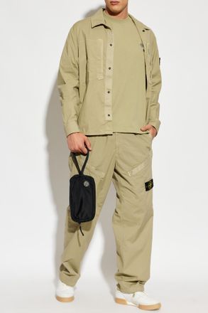 Stone Island T-shirt With Logo, Mens, Green