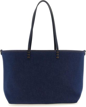 Fendi Blue Roll Medium Reversible Tote