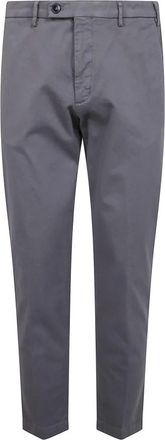 Michael Coal Katoenen Twill Broek - Heren - Chinos - Grijs - W36 - Katoen - Broeken