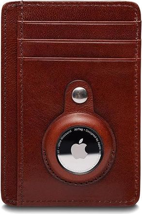 Bosca Old Leather - Airtag Seven-Pocket ID Card Case Mens Wallet Handbags Dark Brown, Leather/Nylon