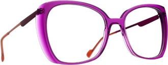 Caroline Abram Bordeaux Dulie Butterfly Acetate Sunglasses