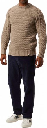Peregrine Winston Crew Jumper Sweater In Oak