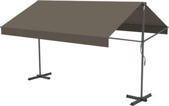 Concept Usine Toldo doble inclinaci&oacute;n manual 4 x 1,5/1,5 m poli&eacute;ster topo